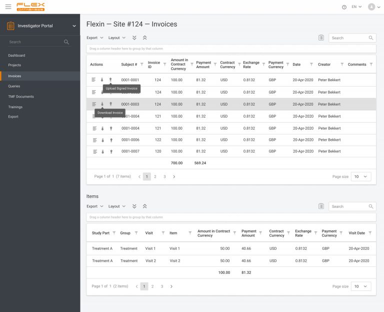 Flex Databases CTMS 1 Flex Databases CTMS 1