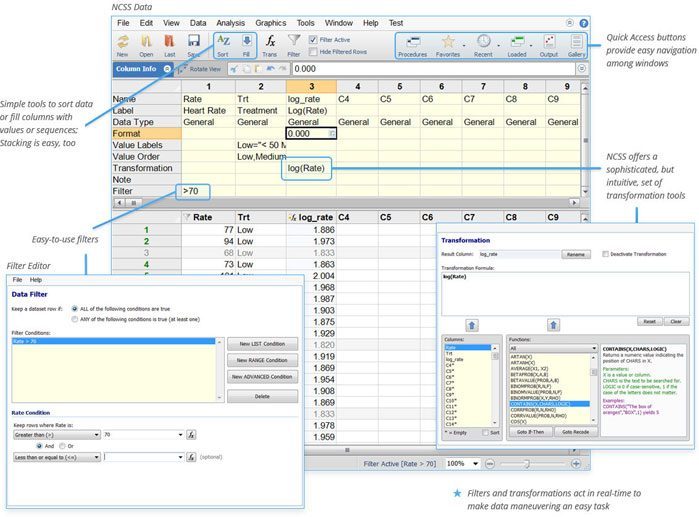NCSS Data Analysis Clinical Analytics 2