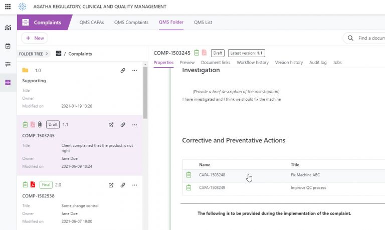 Agatha QMS 2 Agatha QMS 2