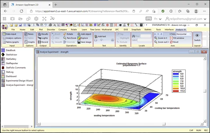 StatGraphics screenshot 1
