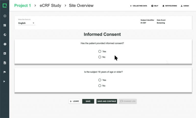 Greenlight Guru Clinical eCRF 1 Greenlight Guru Clinical eCRF 1